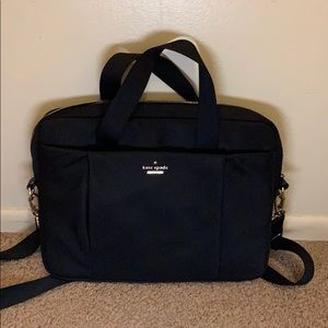 Kate Spade small black laptop bag